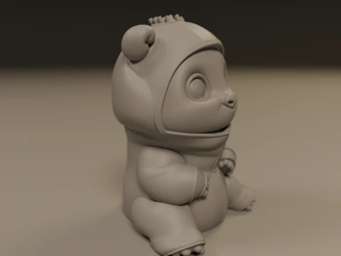 Baby pig 3D Print Model