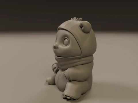 Baby pig 3D Print Model
