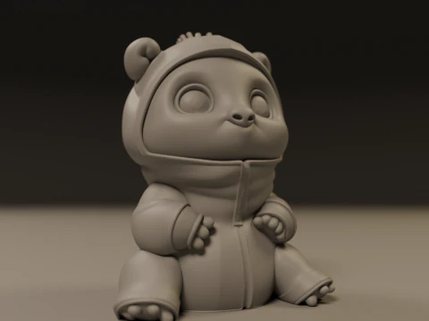 Baby pig 3D Print Model