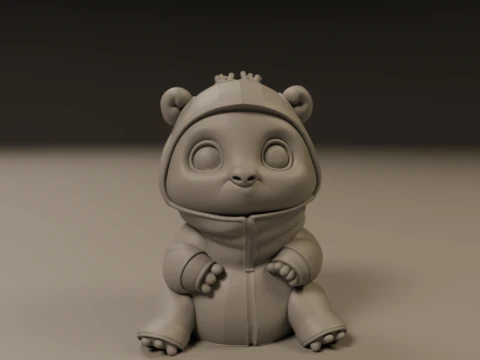 Baby pig 3D Print Model
