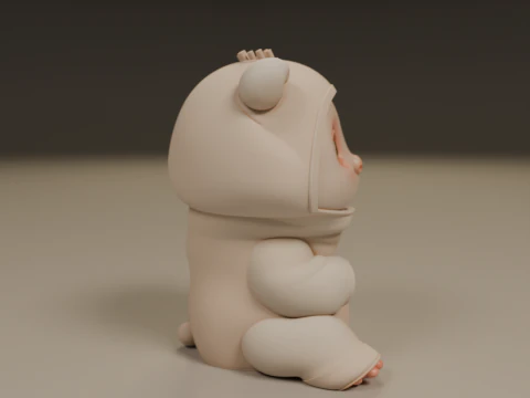 Baby pig 3D Print Model