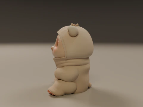 Baby pig 3D Print Model