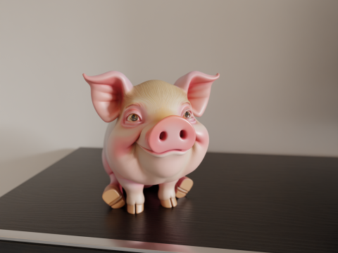 Baby pig 3D Print Model