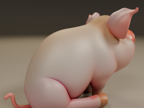 Baby pig 3Dプリントモデル