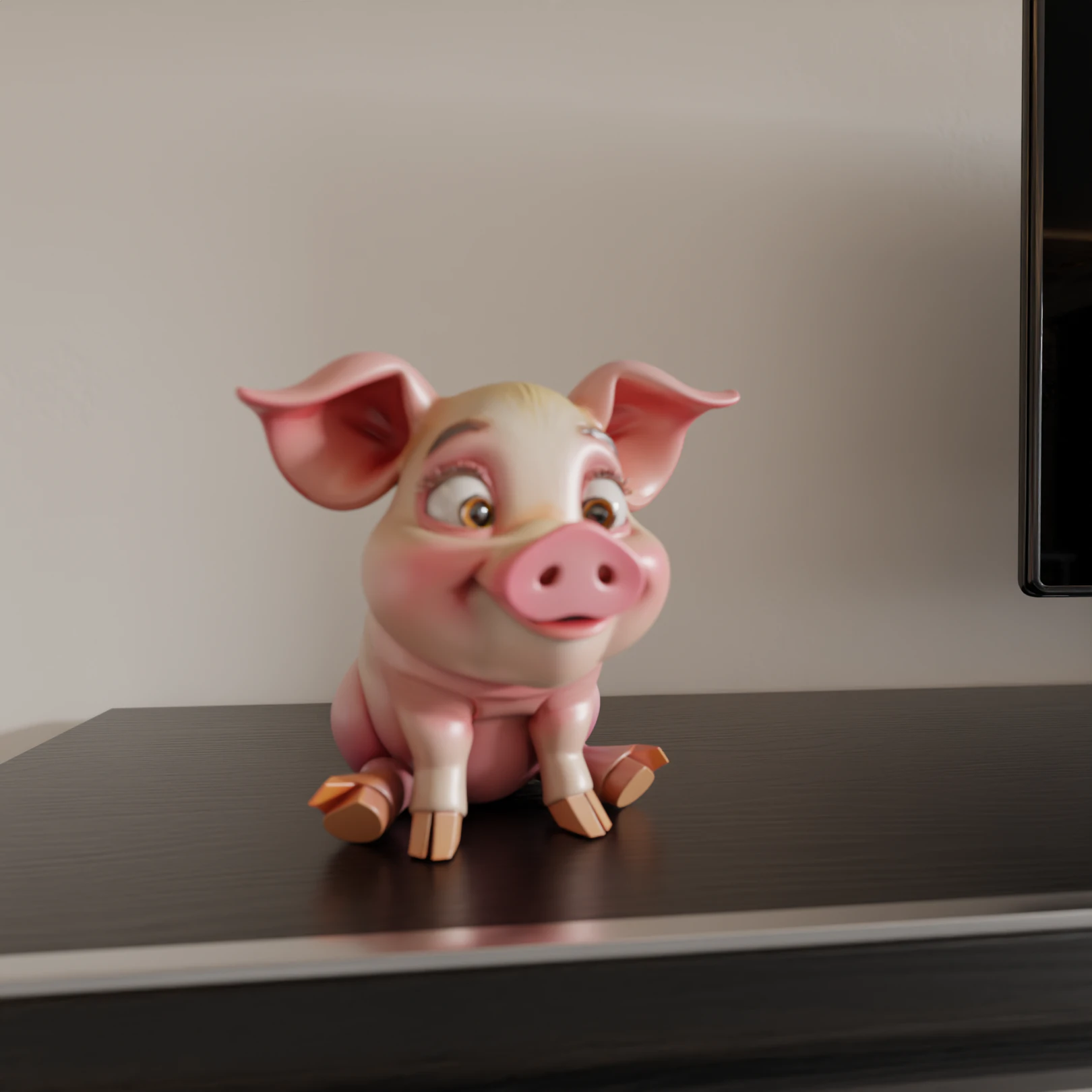 Baby pig 3D Print Model .c4d .max .obj .3ds .fbx .stl .blend 