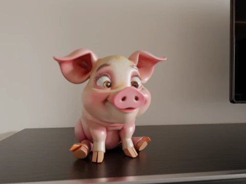 Porquinho Modelo de Impressão 3D