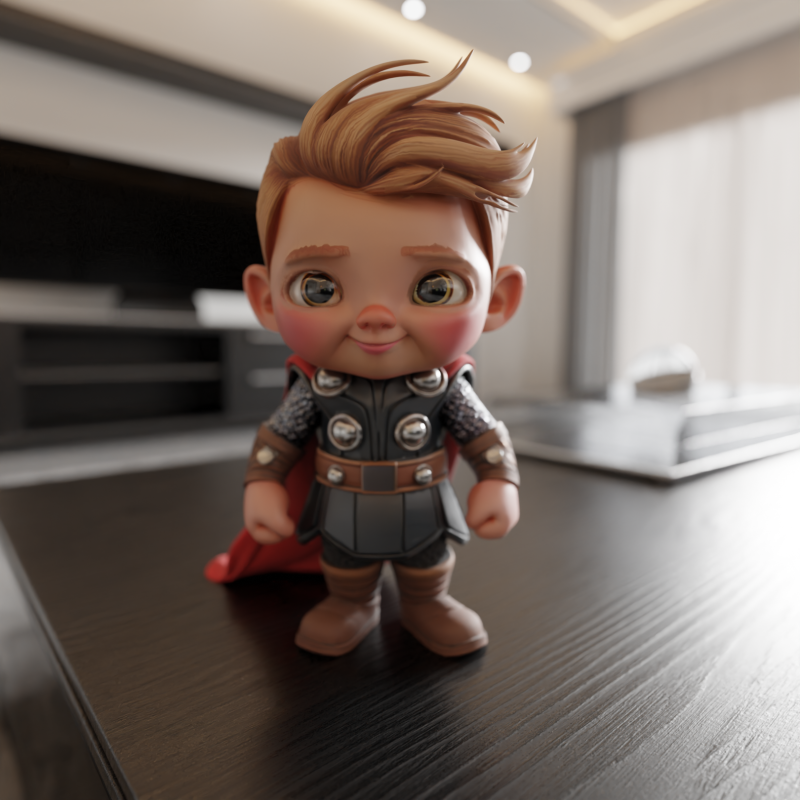 Mini Thor Modello di stampa 3D .c4d .max .obj .3ds .fbx .stl .blend
