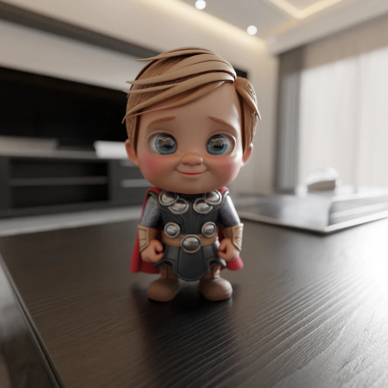 Mini Thor Modelo de Impressão 3D .c4d .max .obj .3ds .fbx .stl .blend 