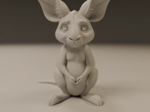 Kangaroo 3D Print Model