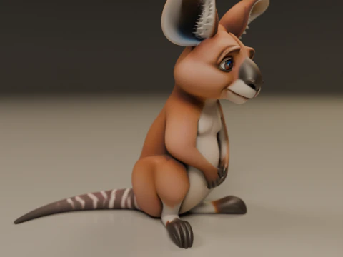 Kangaroo 3D Print Model