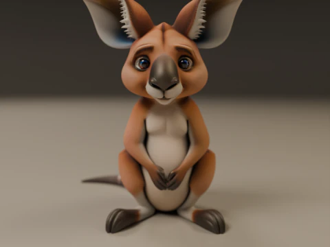 Kangaroo 3D Print Model