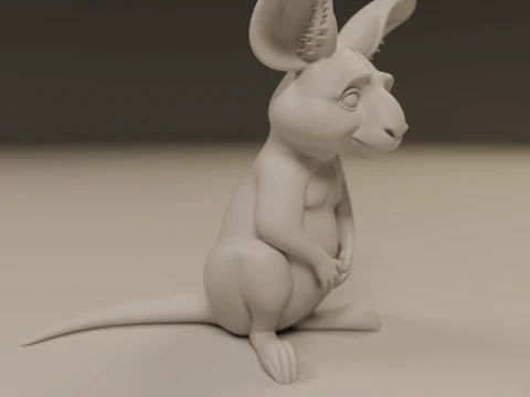 Kangaroo 3D Print Model