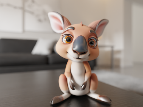 Kangaroo 3D Print Model