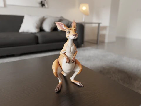 Kangaroo 3D Print Model