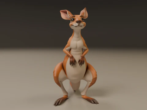 Kangaroo 3D Print Model