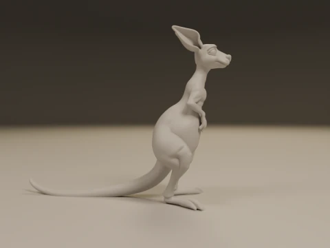 Kangaroo 3D Print Model