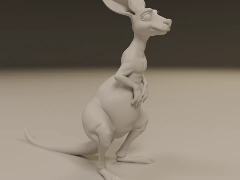 Kangaroo 3D Print Model
