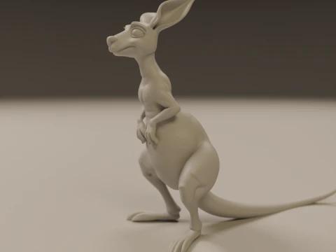 Kangaroo 3D Print Model