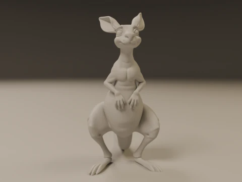 Kangaroo 3D Print Model