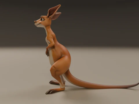 Kangaroo 3D Print Model