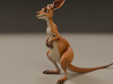 Kangaroo 3D Print Model