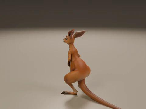 Kangaroo 3D Print Model