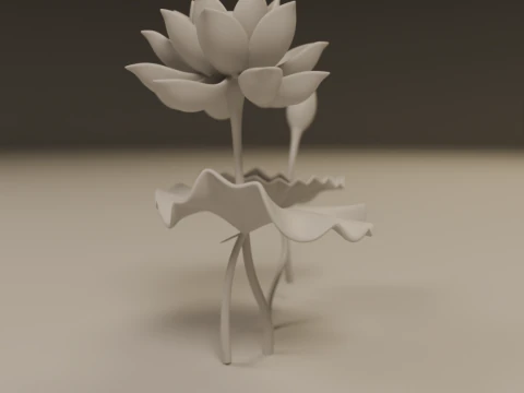 Lotus flower 3D Print Model