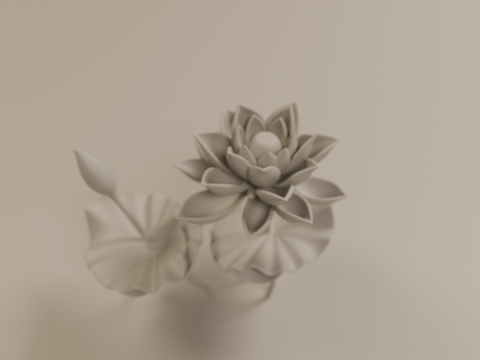 Lotus flower 3D 프린트 모델