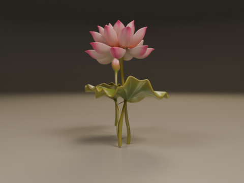 Lotus flower 3D 프린트 모델