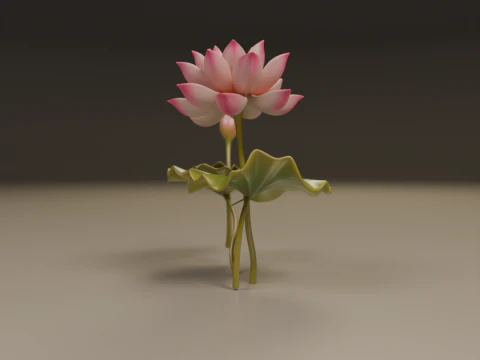 Lotus flower 3D Print Model