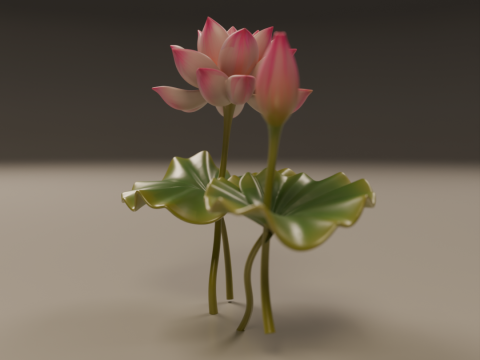 Lotus flower 3D 프린트 모델