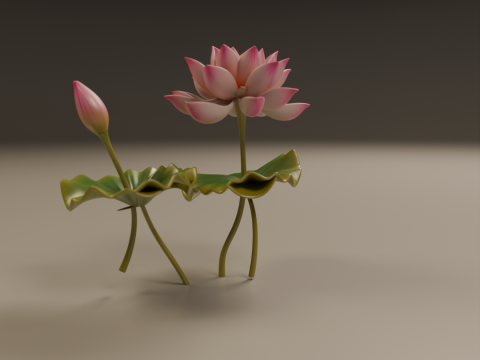 Lotus flower 3D 프린트 모델