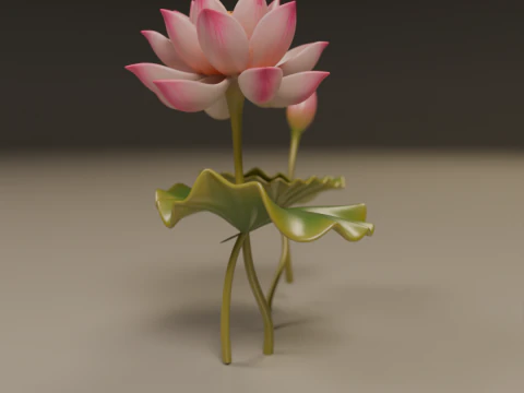 Lotus flower 3D Print Model