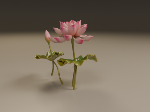 Lotus flower 3D 프린트 모델