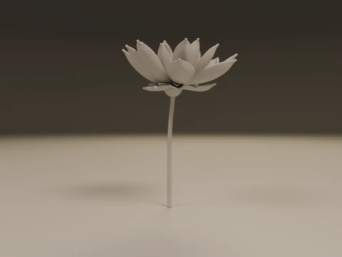 Lotus flower 3D Print Model