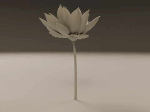 Lotus flower 3D Print Model