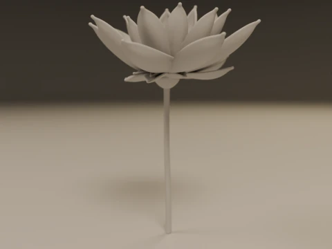 Lotus flower 3D Print Model