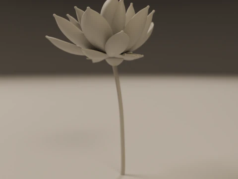 Lotus flower 3D Print Model