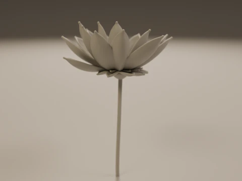 Lotus flower 3D Print Model