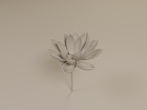Lotus flower 3D 프린트 모델