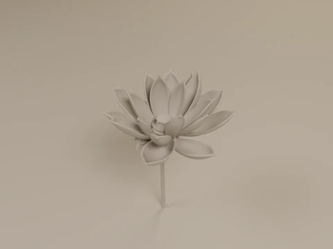 Lotus flower 3D Print Model