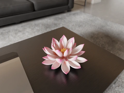 Lotus flower 3D Print Model