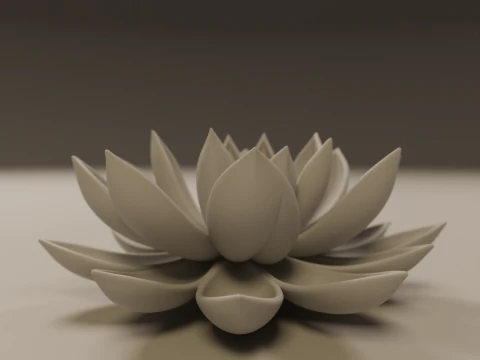 Lotus flower 3D Print Model