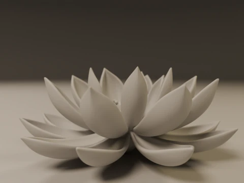 Lotus flower 3D Print Model