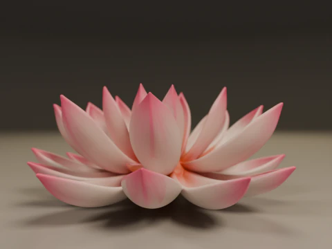 Lotus flower 3D Print Model