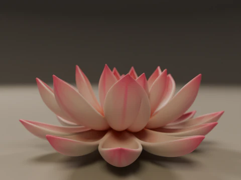 Lotus flower 3D Print Model
