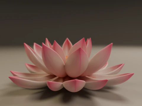 Lotus flower 3D Print Model