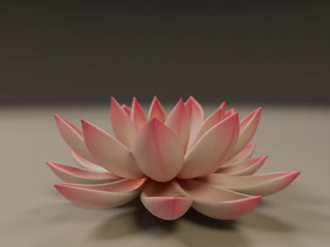 Lotus flower 3D Print Model