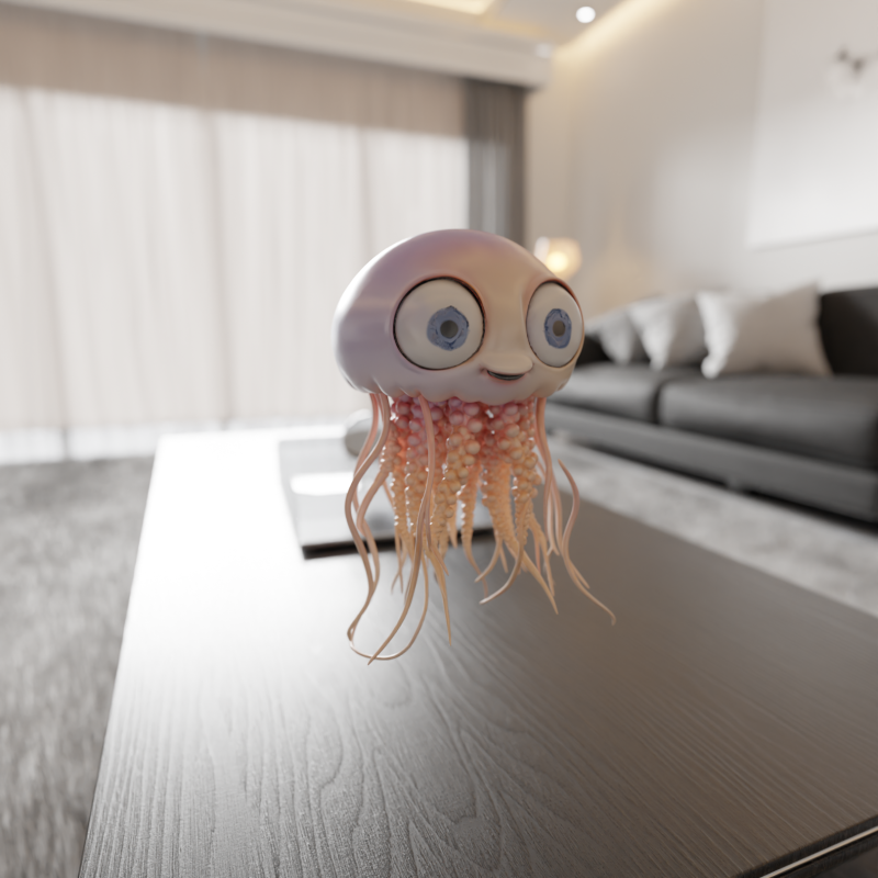Jellyfish Model do druku 3D .c4d .max .obj .3ds .fbx .stl .blend