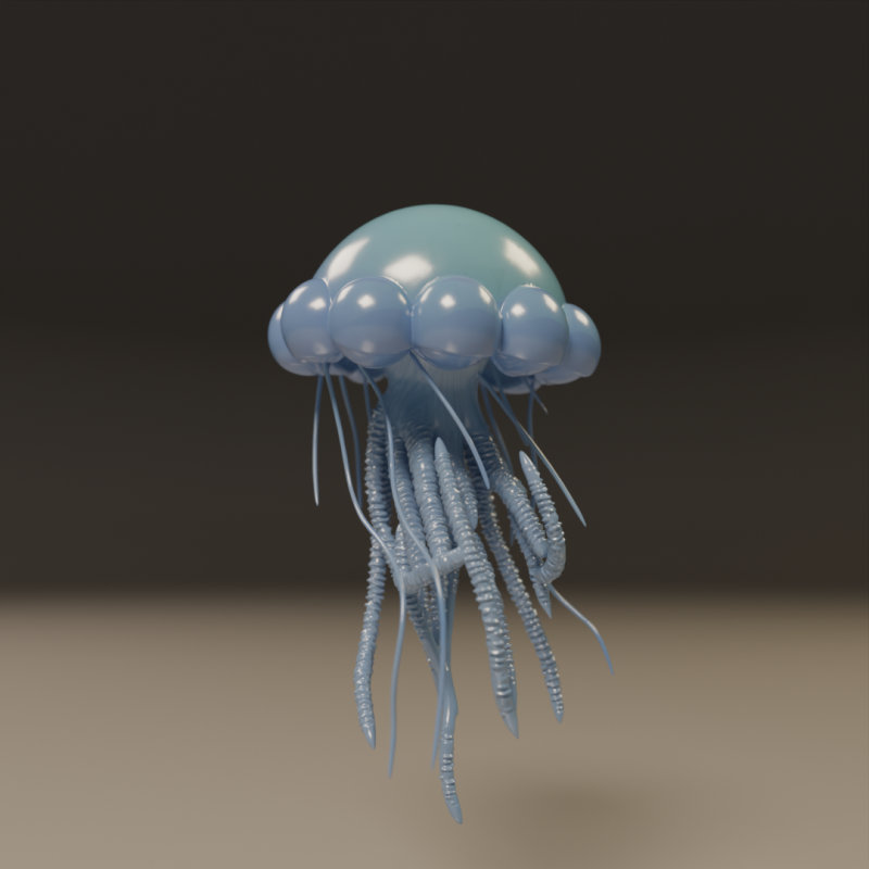 Jellyfish Modelo de impresión 3D .c4d .max .obj .3ds .fbx .stl .blend